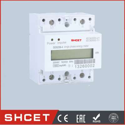 DDS238LCD-4P with RS485 Din Rail Type Multi-function Watt Hour Meter digital energy meter calibration test bench